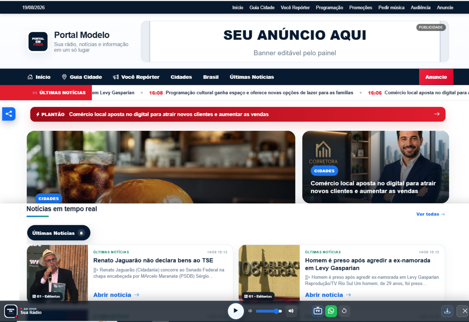 Modelo do Portal de Notícias